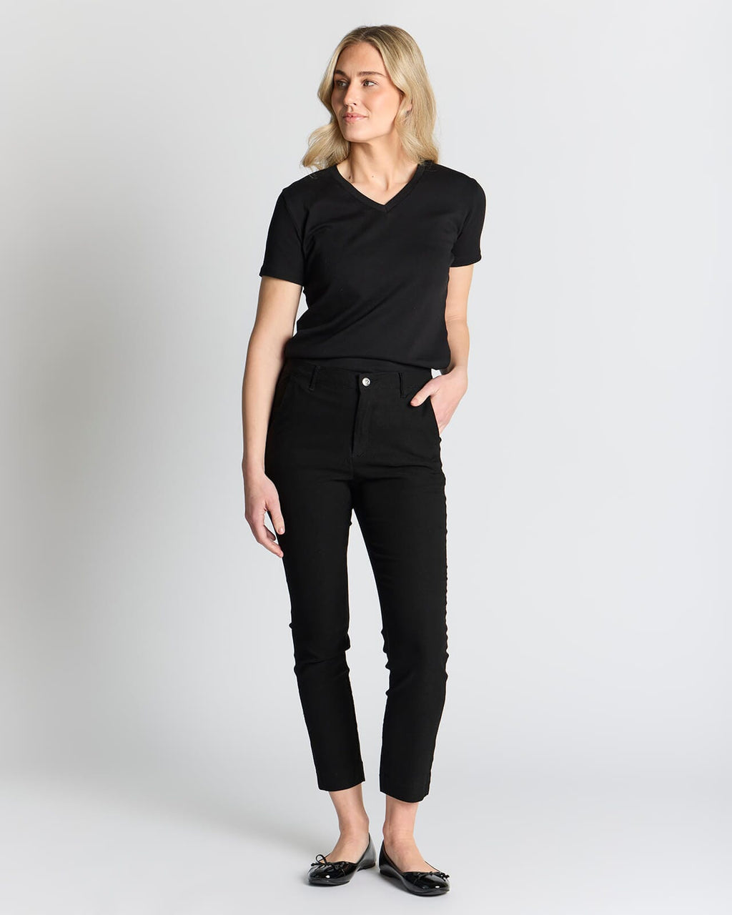 FLOYD Stretchbukse Nilie 180A - Black