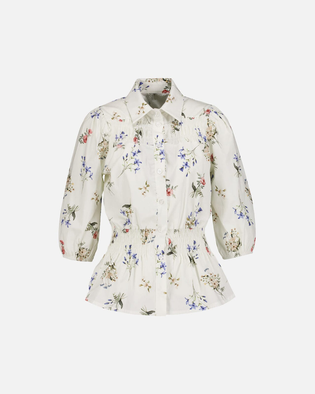 FLOYD Skjorte Blanca Bluebell - Offwhite