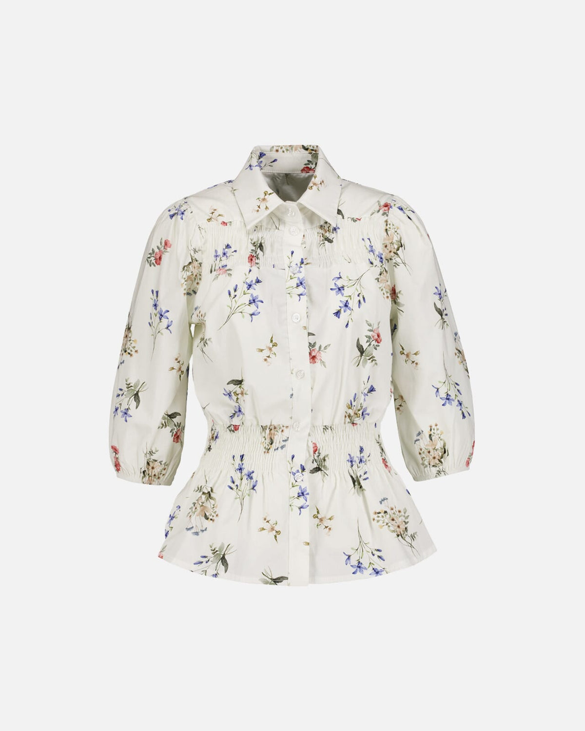 FLOYD Skjorte Blanca Bluebell - Offwhite
