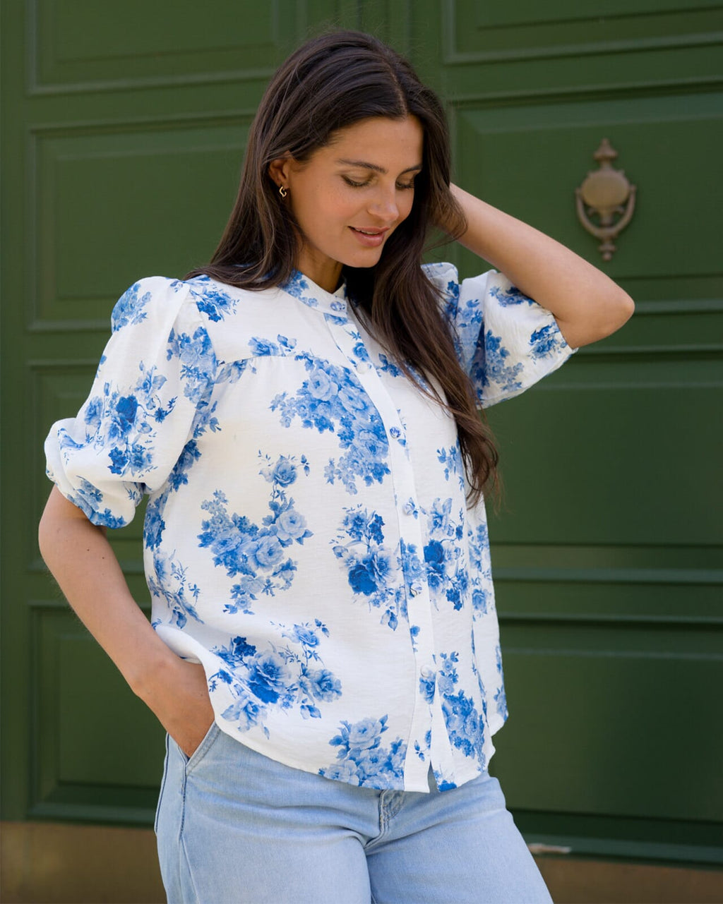 FLOYD Bluse Marabella Miva - Offwhite