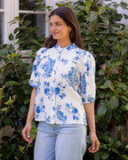 FLOYD Bluse Marabella Miva - Offwhite