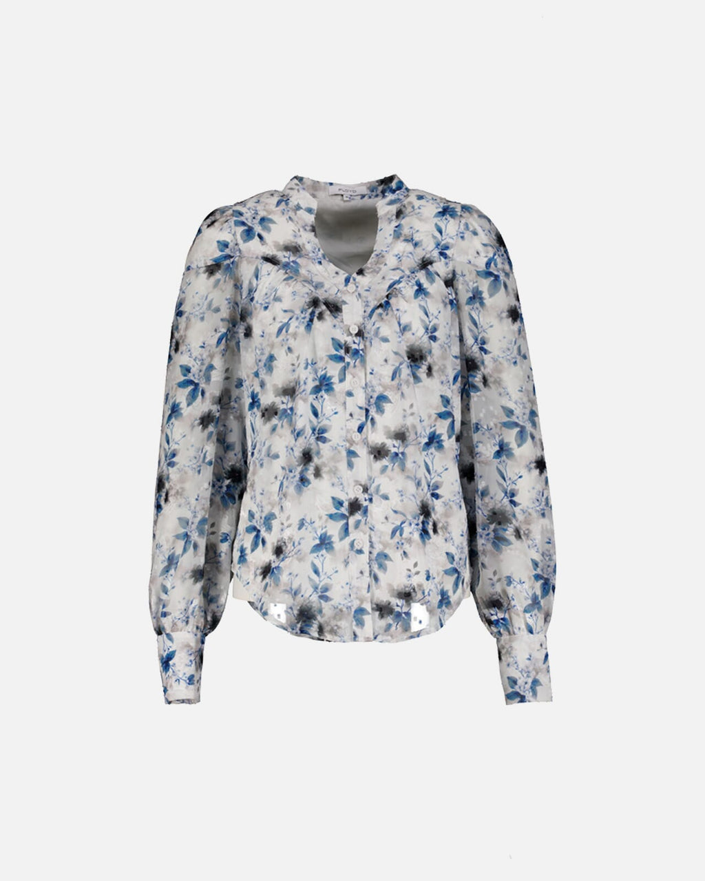 FLOYD Bluse Olivia Umi - Offwhite/ Blue