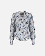 FLOYD Bluse Olivia Umi - Offwhite/ Blue