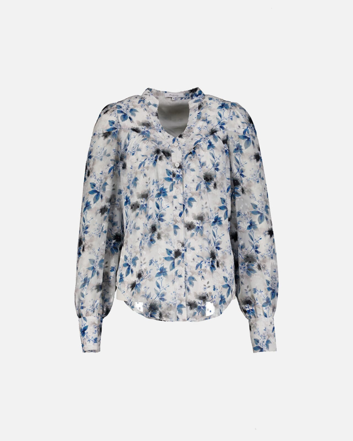 FLOYD Bluse Olivia Umi - Offwhite/ Blue