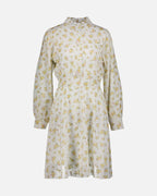 FLOYD Kjole Falina Cuff Cory - Offwhite/ Yellow