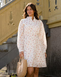 FLOYD Kjole Falina Cuff Cory - Offwhite/ Light Pink