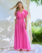 FLOYD Maxikjole Wendy Long Uni - Pink Power