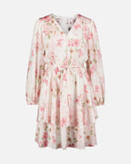 FLOYD Kjole Celest Butterfly - Offwhite/ Light Pink
