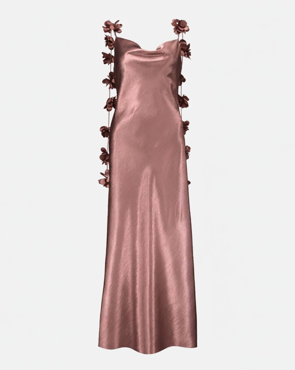 FLOYD Maxikjole Aileen Heavy Satin - Rose Petal
