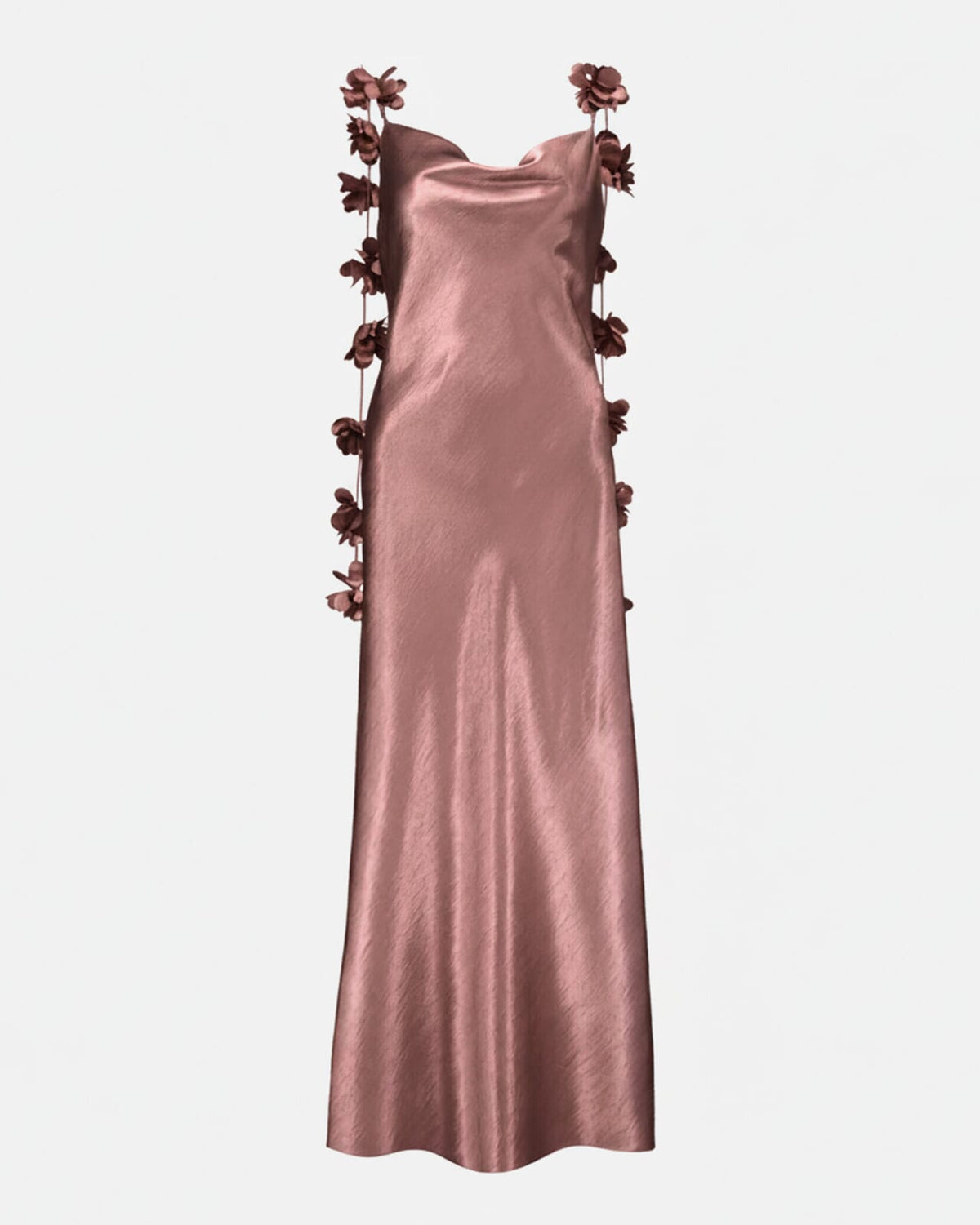 FLOYD Maxikjole Aileen Heavy Satin - Rose Petal