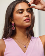 DYRBERG/KERN Øredobber Lina - Gold/ Rose/ Pink