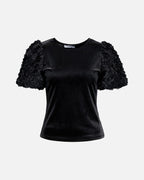FLOYD Topp Evalina Velour - Black