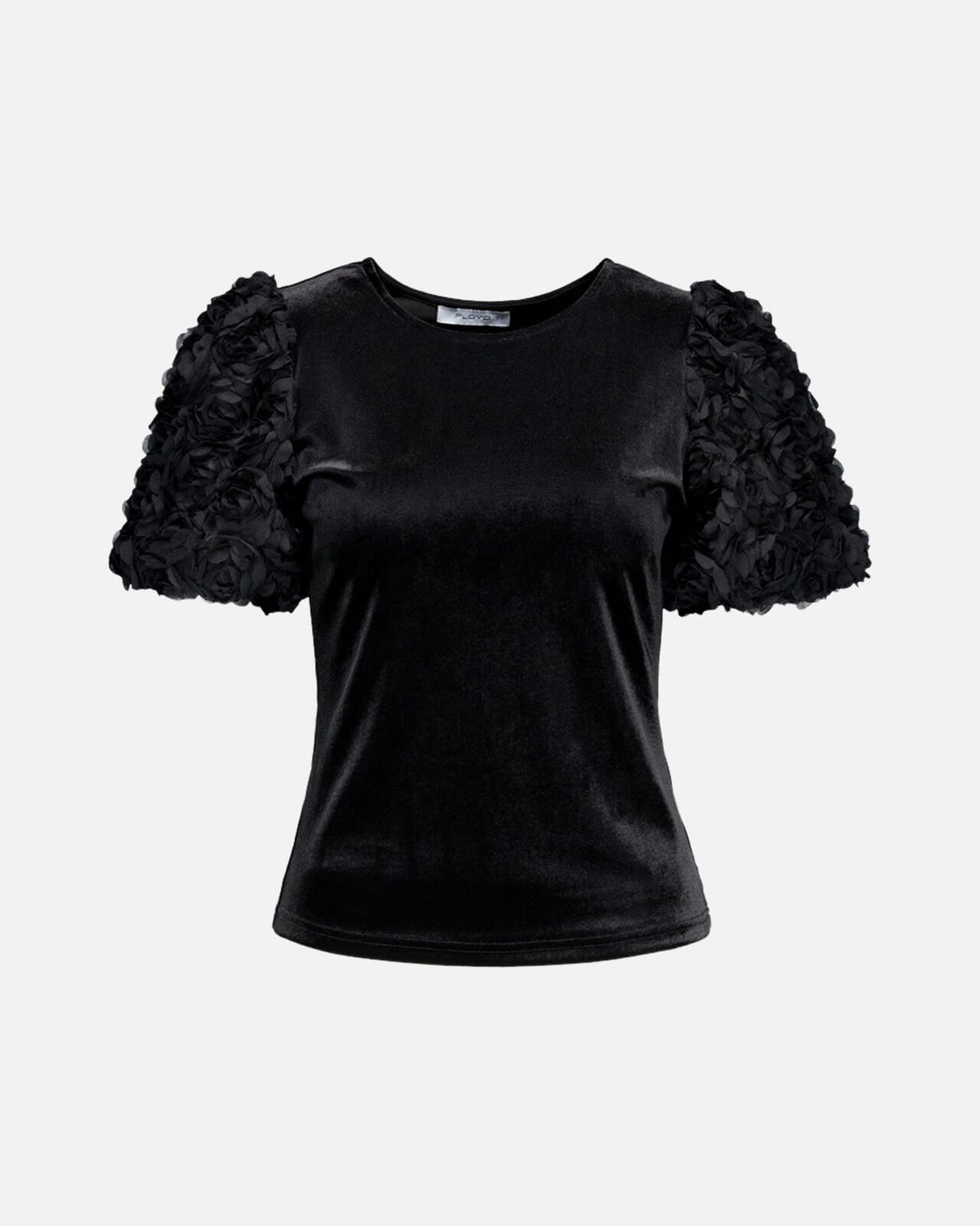FLOYD Topp Evalina Velour - Black