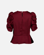 FLOYD Topp Bella Satin - Bordeaux