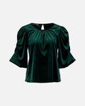 FLOYD Topp Mindy Velvet - Dark Green