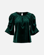 FLOYD Topp Mindy Velvet - Dark Green