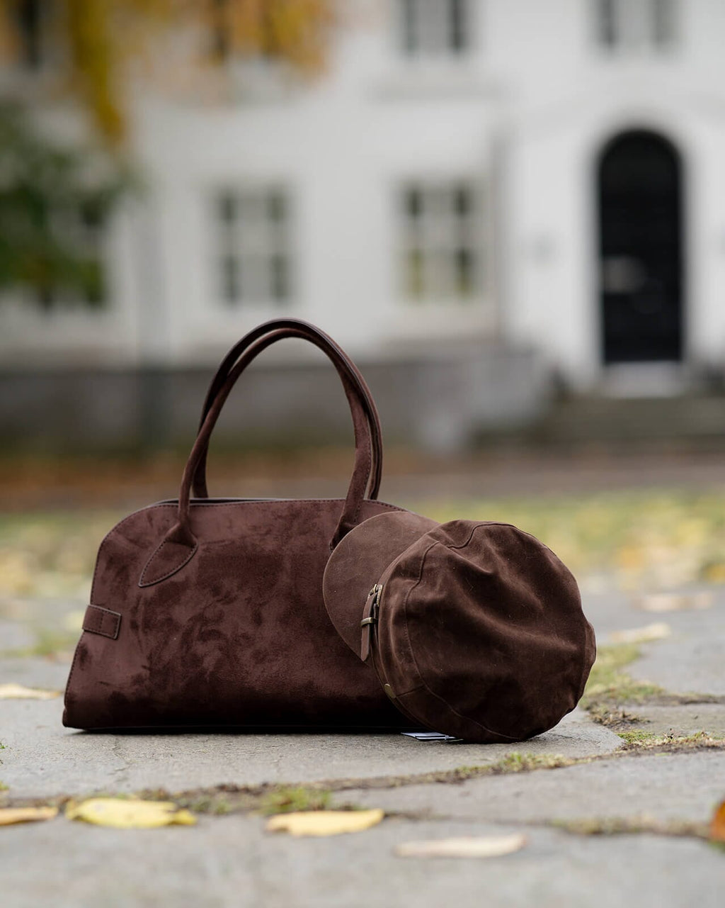 FLOYD Veske Kanika Suede - Dark Brown
