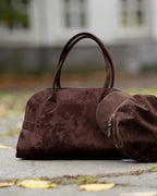 FLOYD Veske Kanika Suede - Dark Brown