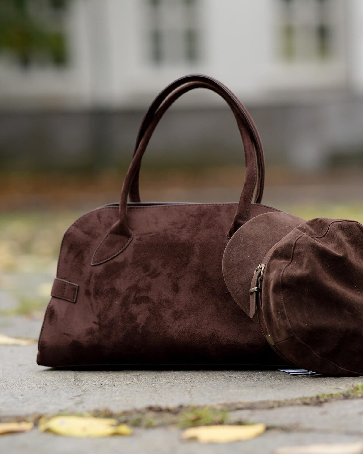 FLOYD Veske Kanika Suede - Dark Brown