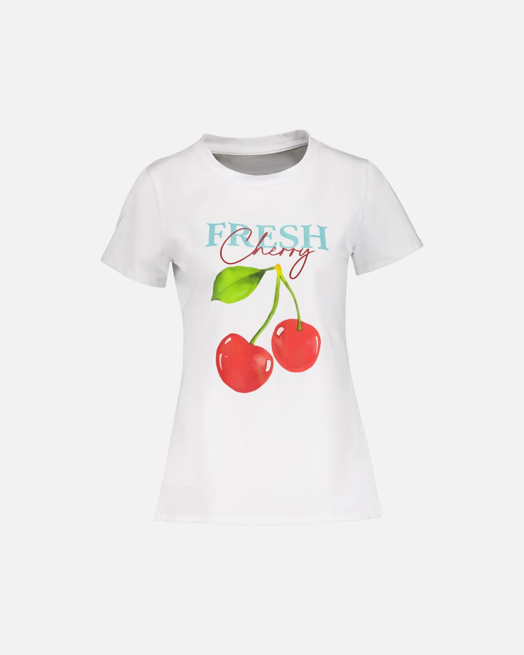 FLOYD T-skjorte Dina Cherry - White