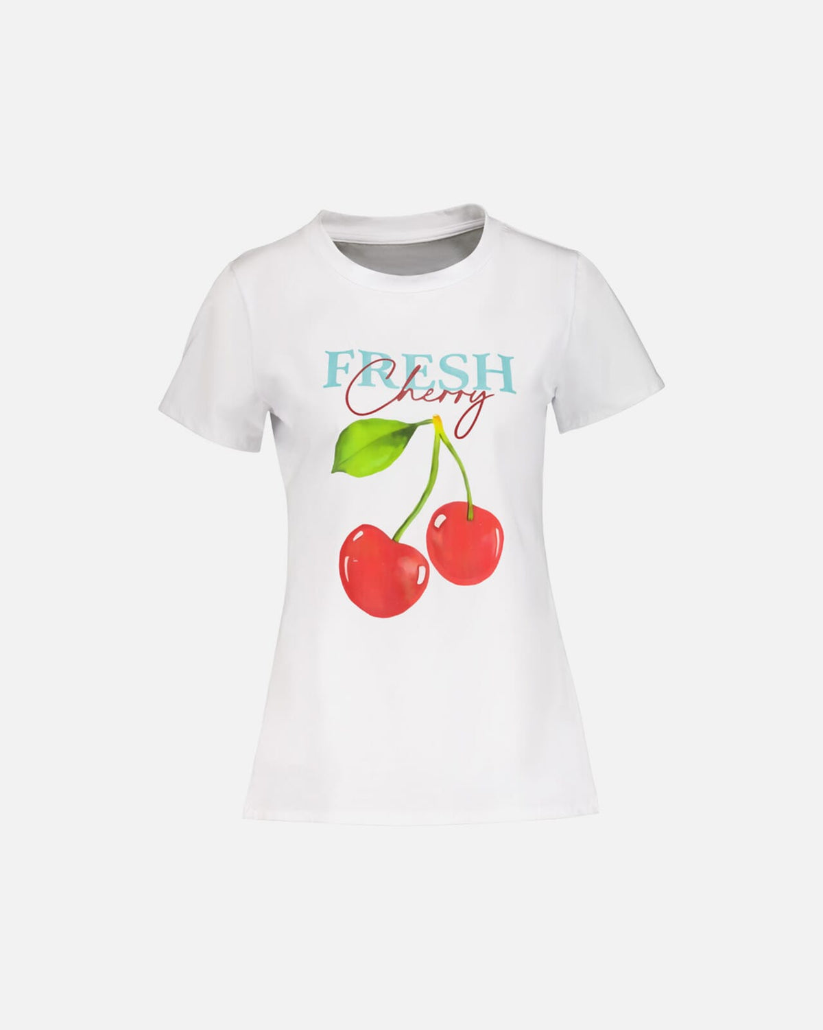 FLOYD T-skjorte Dina Cherry - White