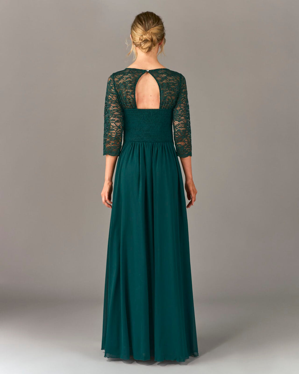 FLOYD Selskapskjole Amberlyn Lang - Dark Green