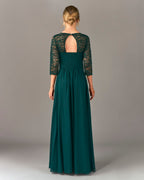 FLOYD Selskapskjole Amberlyn Lang - Dark Green