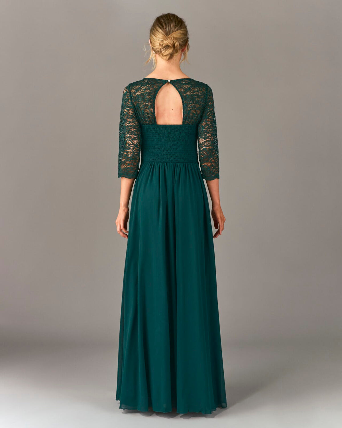 FLOYD Selskapskjole Amberlyn Lang - Dark Green