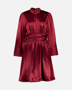 FLOYD Kjole Aliba Heavy Satin - Bordeaux