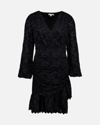 FLOYD Kjole Alyssa Lace Velvet - Black