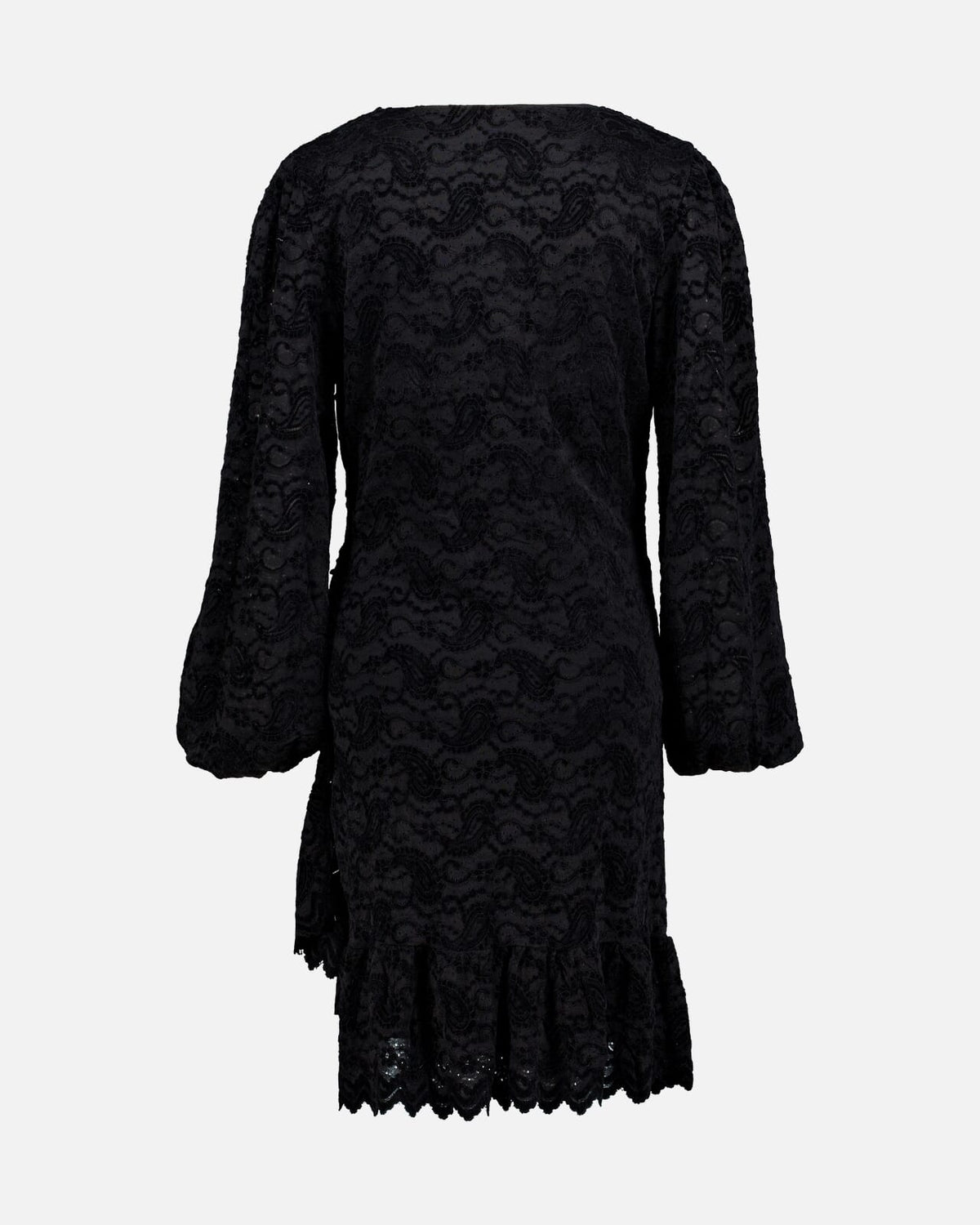 FLOYD Kjole Alyssa Lace Velvet - Black