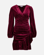 FLOYD Kjole Alyssa Stripe - Bordeaux
