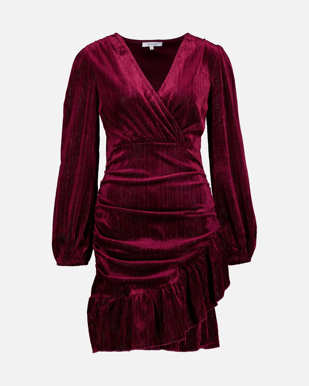 FLOYD Kjole Alyssa Stripe - Bordeaux