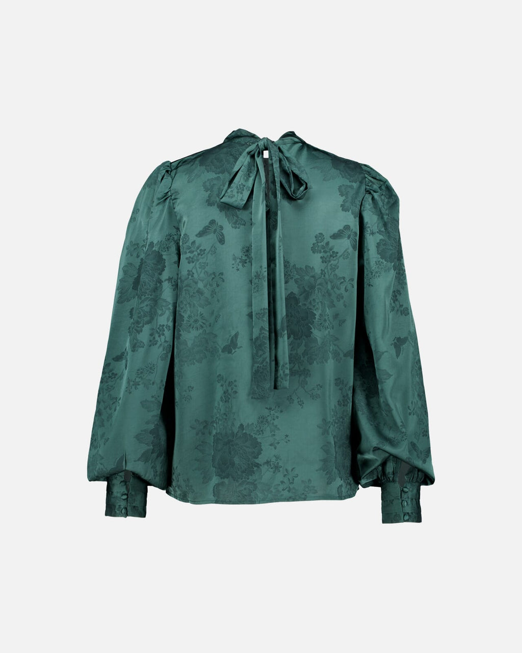 FLOYD Bluse Avira Satin - Dark Green