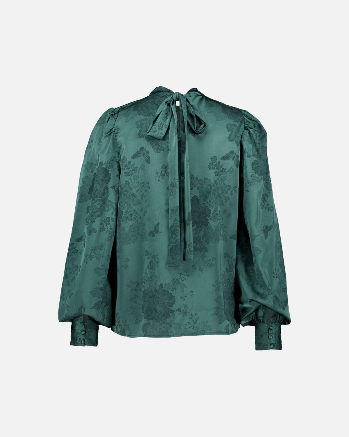FLOYD Bluse Avira Satin - Dark Green