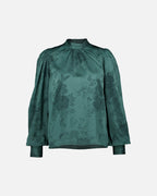 FLOYD Bluse Avira Satin - Dark Green