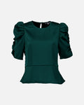 FLOYD Topp Bella Satin - Dark Green