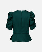 FLOYD Topp Bella Satin - Dark Green