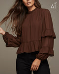 FLOYD Bluse Ella - Chocolate