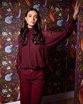 FLOYD Bluse Selena - Bordeaux
