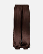 FLOYD Bukse Skyler Balloon Heavy Satin - Chocolate