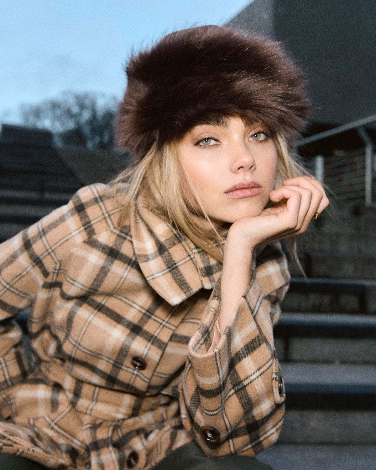 FLOYD Lue Faux Fur - Chocolate