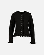 FLOYD Strikket Cardigan Carine Strikkejakke - Black