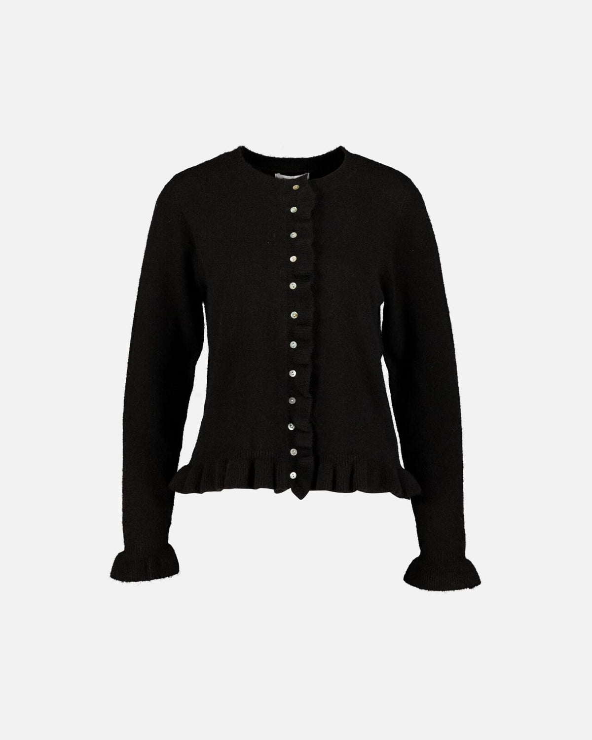 FLOYD Strikket Cardigan Carine Strikkejakke - Black