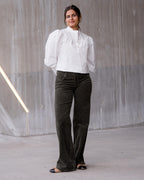 FLOYD Bluse Nadia Uni - Cloud Dancer