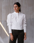 FLOYD Bluse Nadia Uni - Cloud Dancer