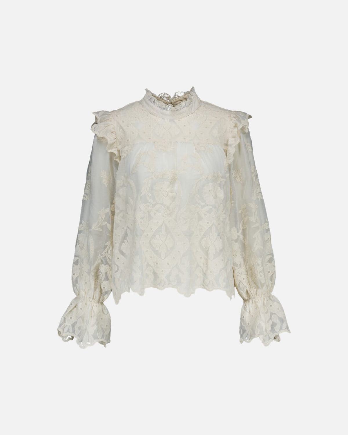 FLOYD Bluse Lene Lace - Cream