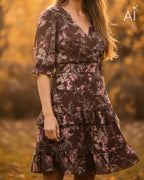 FLOYD Kjole Amora Laty - Dark Brown