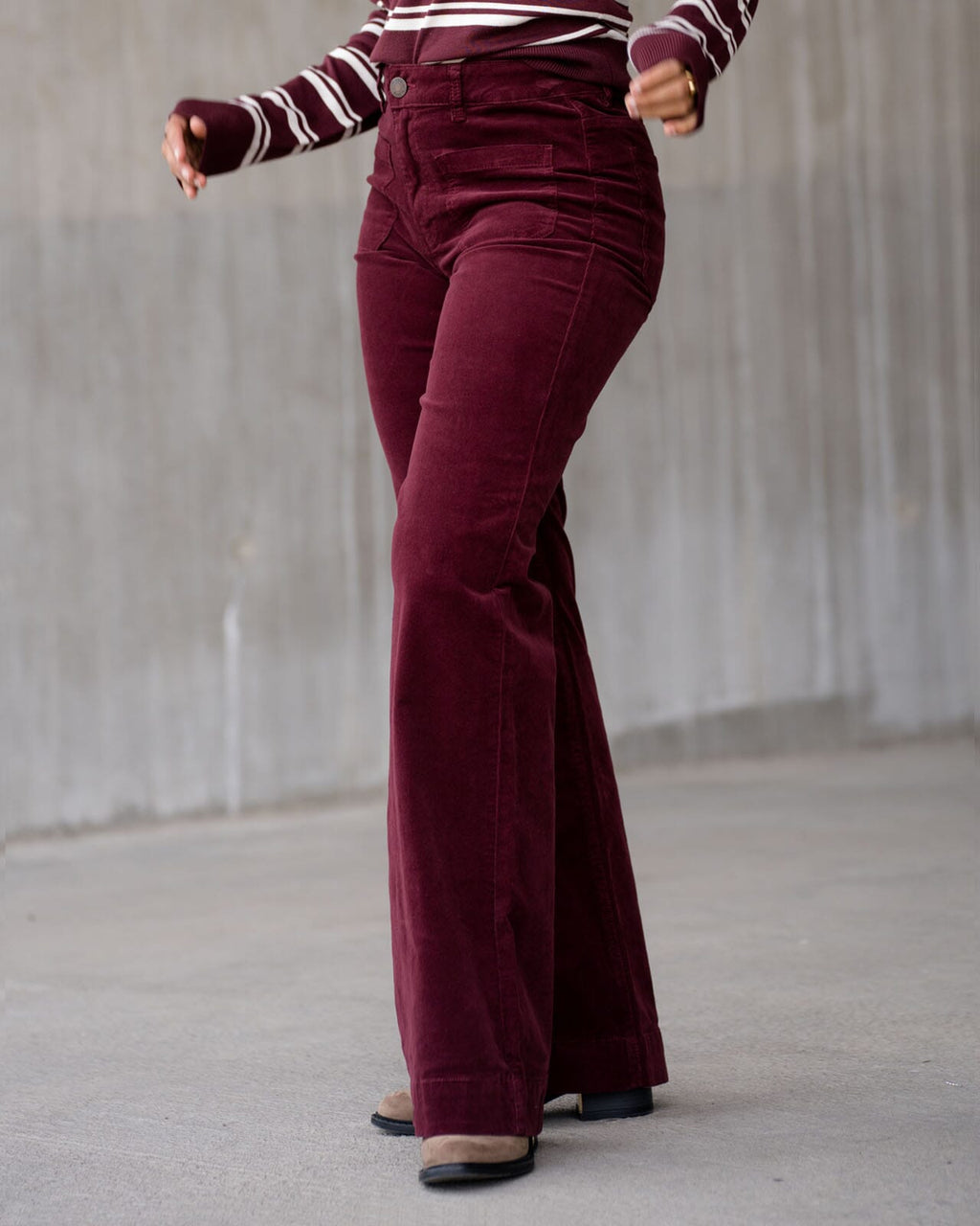 FLOYD Bukse Annika CC21 - Deep Cherry