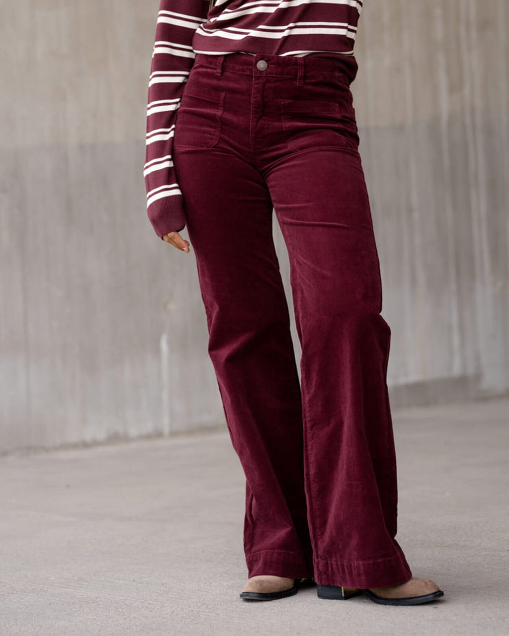 FLOYD Bukse Annika CC21 - Deep Cherry